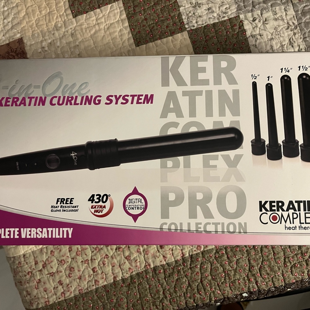 Keratin hair curler